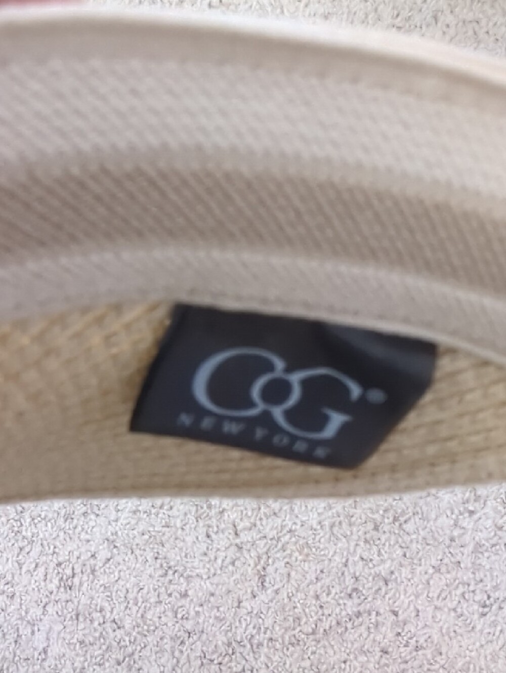 Glam Extended Brim Visor Hat - Beige - Picture 5 of 8